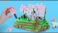 Magnetic Papercraft | Minecraft Cherry House Mini