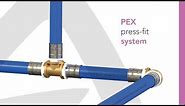 Installation of a PEX press-fit system - COMAP