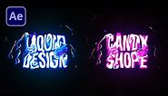 Create Liquid Typography in After Effects - After Effects Tutorial - Text Animation Tutorial
