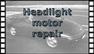 Repairing the headlight motor on the Lotus Elan M100
