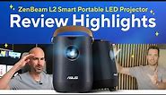 ASUS ZenBeam L2 Smart Portable LED Projector Review Highlights| ASUS