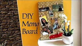 DIY Memo Board with Cardboard | Inexpensive, Easy and quick DIY | Notice Board | Inspiration Board