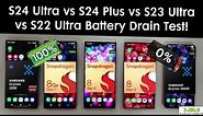 S24 Ultra vs S24 Plus vs S22 Ultra vs S23 Ultra Battery Drain Test