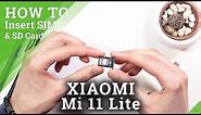 How to Insert Nano SIM & Micro SD Cards in XIAOMI Mi 11 Lite – SIM & SD Installation