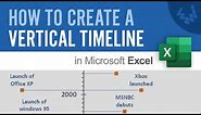 How to Create a Vertical Timeline in Excel