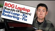 Asus ROG Gaming - Boot Loop / Stuck Restarting Loop Fix