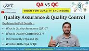 QA & QC | 'Quality Assurance (QA)' Vs 'Quality Control' (QC) in Explained in Detail (In Hindi)