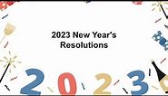 How To Create New Year's Resolutions for 2023 in PowerPoint