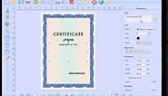 How to create and print a Certificate of Birth