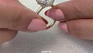 2.70 carat Emerald Cut Lab Diamond Solitaire Engagement Ring