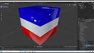 Blender 2.92 Tutorial: How To Color Different Areas Of An Object Using Face Select In Edit Mode.