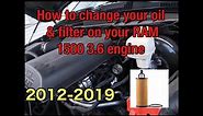 How to change your Oil & Filter on your RAM 1500 3.6 Engine (2012-2019)
