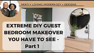 DIY Guest Bedroom Makeover - Part 1| Storage Bench + Paint Project | Bedroom Design Ideas