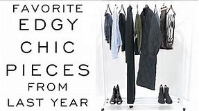 My 11 FAVORITE EDGY CHIC FASHION PIECES from this last year / Edgy Minimalist / Emily Wheatley