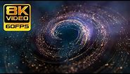 8K Spiral Astral Stars ◉ Space Motion Backgrounds ◉ 4320p Live Wallpaper- UHD Monitor Footage AA-vfx