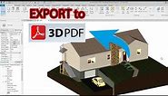 How to export any 3D model to 3D PDF - Free and Simple