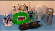 1997 THE ADVENTURES OF BATMAN and ROBIN SET OF 5 TACO BELL COLLECTION MEAL TOY'S VIDEO REVIEW