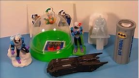 1997 THE ADVENTURES OF BATMAN and ROBIN SET OF 5 TACO BELL COLLECTION MEAL TOY'S VIDEO REVIEW
