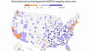 Map: Cost of living comparison for U.S. cities