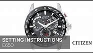 Citizen Watch Setting Instruction — E650