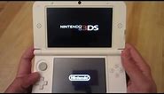 3DS XL White first look + Startup