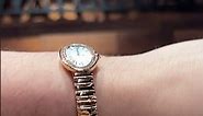 Cartier Baignoire Rose Gold Diamond Ladies Watch WB520002 Wrist Roll | SwissWatchExpo