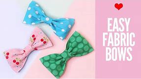 How to Make Fabric Bows, DIY Hair Accessories, DIY Fabric Bow