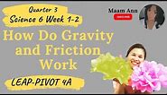 QUARTER 3 SCIENCE 6 WEEK 1-2 PIVOT 4A LEAP | HOW DO GRAVITY AND FRICTION WORK