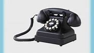 Crosley CR62-BK Kettle Classic Desk Phone with Push Button Technology (Black)