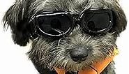 Enjoying Dog Goggles/Sunglasses Small Breed Outdoor UV Protection Dog Sunglasses for Small Dogs Eye Protection Anti-Fog/Wind/Dust/Snowproof Puppy Glasses, Black
