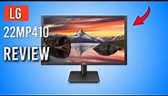 LG 22MP410 B 22” Full HD Monitor Review | Crisp Display for Everyday Use!