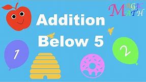 Addition for Kids | Addition up to 5 | Kindergarten and First Grade Math Lesson
