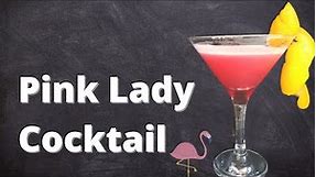 Easy Pink Lady cocktail! (Classic gin recipe)