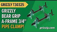 Grizzly T30325 Bear Grip A-Frame 3/4" Pipe Clamp