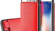 LAMEEKU iPhone 6s Plus Wallet for Women and Girls, iPhone 6 Plus Hidden Card Holder Case, Shockproof Leather case with Card Slot, Protective Cover for Apple iPhone 6 Plus /6S Plus 5.5" Red