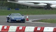 Porsche Carrera GT (Blue) Track Driving Scenes - Dad's Day Out 2010