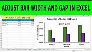 How to Make Chart Bars Wider in Excel (Multiple Bar Graph)| Changing Column Width in Chart in Excel