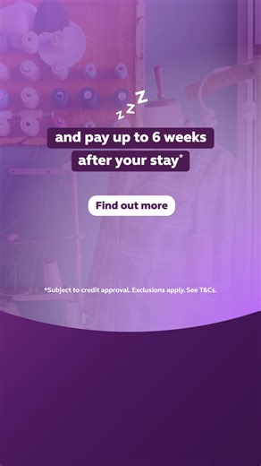 Give your work trips room to breathe with the flexibility to pay up to 6 weeks after your stay. Simple, easy. | Premier Inn