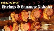 Grilled Cajun Shrimp and Sausage Kabobs - Super Delicious and Easy to Make!!