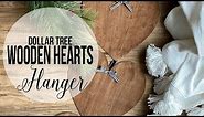 Dollar Tree Wooden Hearts Hanger