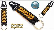 Learn How to Make a Paracord Keychain Key Fob Sanctified Knot - Sling clip - Snap Hook Carabiner