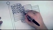 How to Draw an American Flag | RBH
