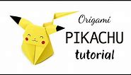 Origami Pikachu Tutorial ★ Pokemon DIY ★ Paper Kawaii