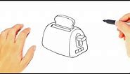 How to draw a Toaster Step by Step | Toaster Drawing Lesson
