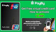 How to Get Union pay card in payby app / Activate payby Union pay credit card for Free