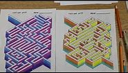 How to Draw a 3D Maze with Isometric Grid