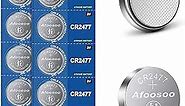 CR2477 3v Lithium Battery Coin - 10 Pack CR 2477 Batteries for Ecobee Sensor Remote Smart Thermostat Room Temperature Hidrate Spark Water Bottle Govee SmartThings Motion Detectors Thermometer Sensor