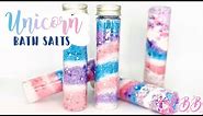 Diy UNICORN Colored And Scented Bath Salts Tutorial - Easy!