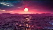 Calming Ocean Sunset Ambience - 12 Hours - 4K Ultra HD 60fps