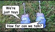 Review: Toy walkie talkies - range test and look inside